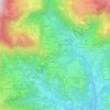 Mappa topografica Rota d'Imagna, altitudine, rilievo