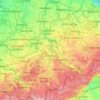 Mappa topografica Zschopau, altitudine, rilievo