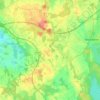 Mappa topografica Zurow, altitudine, rilievo
