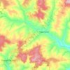 Mappa topografica Радищевское городское поселение, altitudine, rilievo