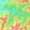 Mappa topografica Vide e Cabeça, altitudine, rilievo