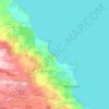Mappa topografica Marquette Township, altitudine, rilievo