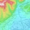 Mappa topografica Erba, altitudine, rilievo
