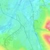 Mappa topografica Le Coteau, altitudine, rilievo