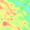 Mappa topografica Cornalaragh, altitudine, rilievo