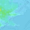 Mappa topografica Wieck a. Darß, altitudine, rilievo