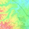 Mappa topografica Terrenos del Lote 21 "Talaxca y Arroyo Colorado", altitudine, rilievo