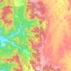 Mappa topografica Banoon, altitudine, rilievo