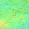 Mappa topografica Ranst, altitudine, rilievo