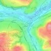 Mappa topografica Shipley, altitudine, rilievo