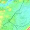 Mappa topografica Llanera de Ranes, altitudine, rilievo