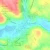 Mappa topografica Sandy Lake, altitudine, rilievo