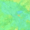 Mappa topografica Treptow-Köpenick, altitudine, rilievo
