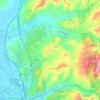 Mappa topografica Eiras, altitudine, rilievo