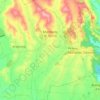 Mappa topografica Mombello di Torino, altitudine, rilievo