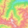 Mappa topografica Stelvio, altitudine, rilievo