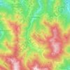 Mappa topografica Pamparato, altitudine, rilievo