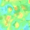 Mappa topografica Crey, altitudine, rilievo