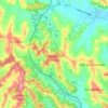 Mappa topografica Montechiaro d'Asti, altitudine, rilievo