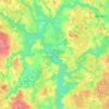 Mappa topografica Истринское водохранилище, altitudine, rilievo