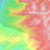Mappa topografica Vereda El Carmen, altitudine, rilievo
