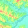 Mappa topografica Passo do Verde, altitudine, rilievo
