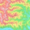 Mappa topografica Unione Montana Alpi Graie, altitudine, rilievo