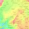 Mappa topografica Rajasthan, altitudine, rilievo