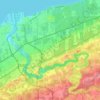 Mappa topografica Ashtabula Township, altitudine, rilievo