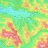 Mappa topografica Cransac, altitudine, rilievo