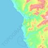 Mappa topografica Culebras, altitudine, rilievo