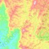 Mappa topografica Caiana, altitudine, rilievo