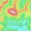 Mappa topografica Compiano, altitudine, rilievo