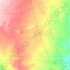 Mappa topografica Andrews County, altitudine, rilievo
