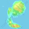 Mappa topografica Big Tancook Island, altitudine, rilievo