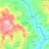 Mappa topografica Ojos de Agua, altitudine, rilievo