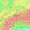 Mappa topografica Svizzera, altitudine, rilievo