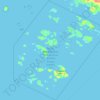 Mappa topografica Pacific Rim National Park Reserve - Broken Group Islands Unit, altitudine, rilievo