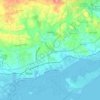 Mappa topografica Quelfes, altitudine, rilievo