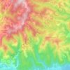 Mappa topografica Gilhac-et-Bruzac, altitudine, rilievo