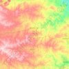 Mappa topografica Blanco County, altitudine, rilievo