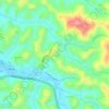 Mappa topografica Cristo Rey, altitudine, rilievo