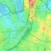 Mappa topografica Haymarket, altitudine, rilievo