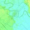 Mappa topografica Isola Dovarese, altitudine, rilievo