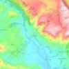 Mappa topografica Barete, altitudine, rilievo