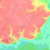 Mappa topografica Старочигольское сельское поселение, altitudine, rilievo