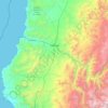 Mappa topografica Vallenar, altitudine, rilievo