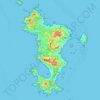 Mappa topografica Mayotte, altitudine, rilievo