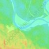 Mappa topografica Емское, altitudine, rilievo