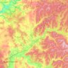 Mappa topografica Ачитский городской округ, altitudine, rilievo